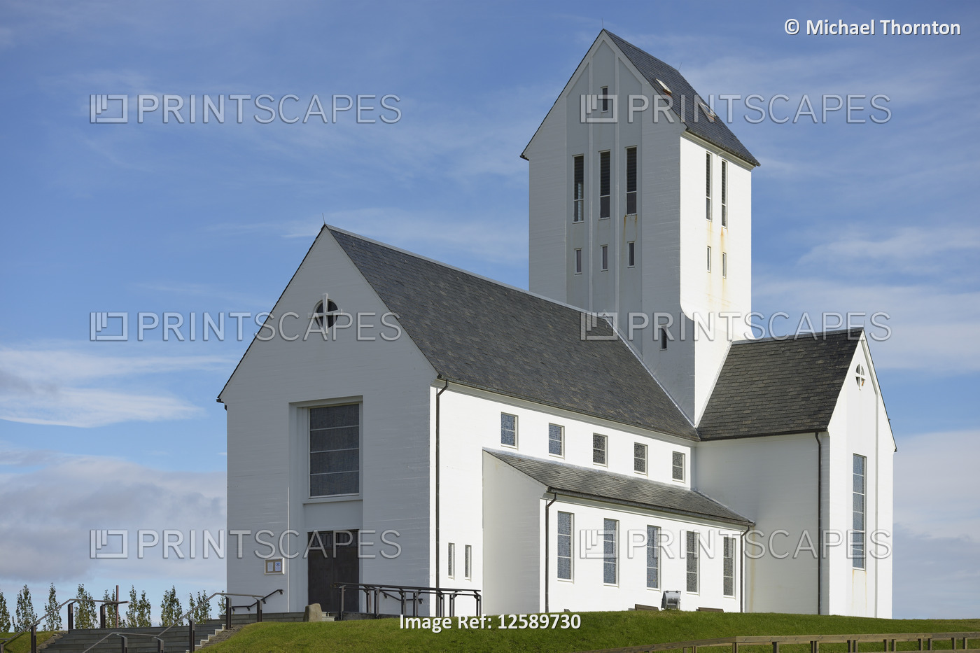 Skalholt New Cathedral, 1963 at Biskupstungur, Selfloss, Arnessysla, Iceland