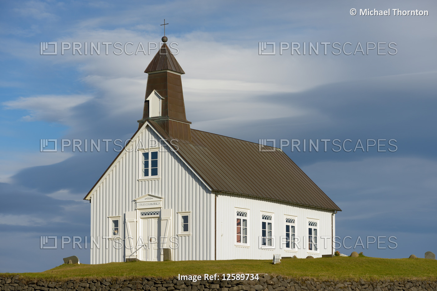 c1888 The Wooden Church of Strandarkirkja, Porlakshofn, Arnessysla, Iceland