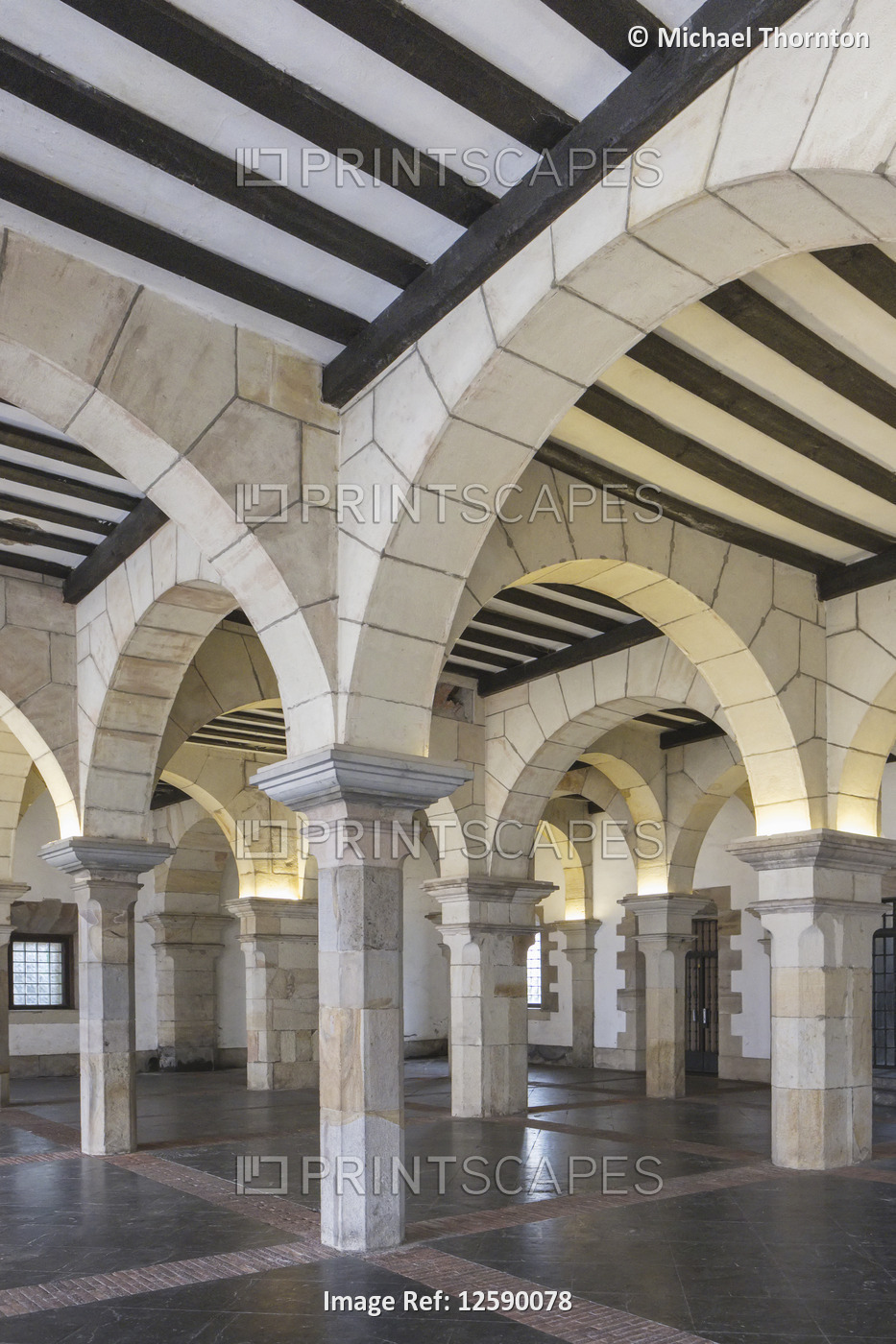 Portico, Mezquita de Balmaseda, Balmasedas Mosque, Balmaseda, Vizcaya, Pais ...