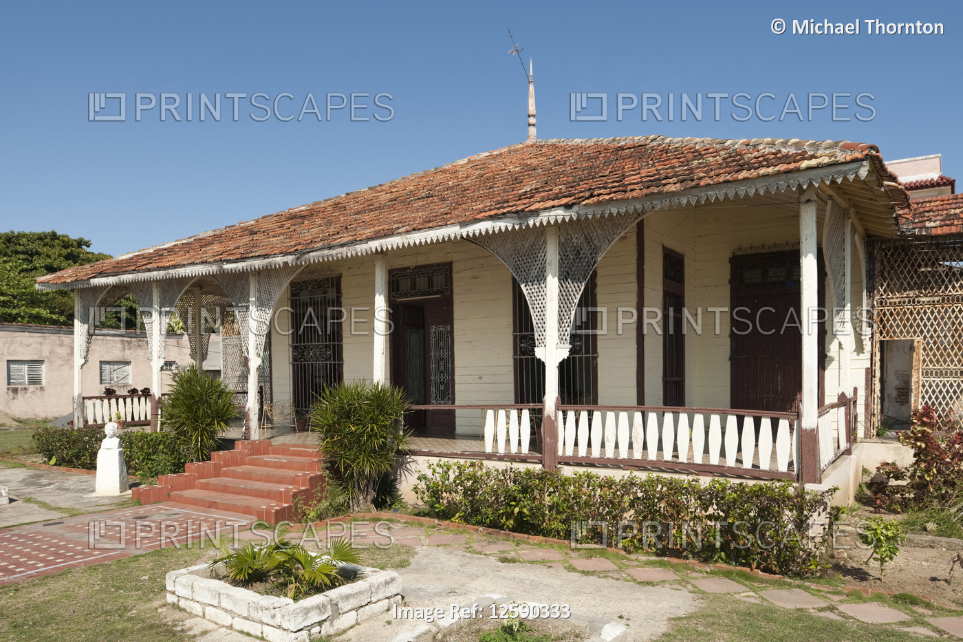 Casa del Educador Jose Martí, Old Timber Houses on the Waterfront, Cienfuegos, ...