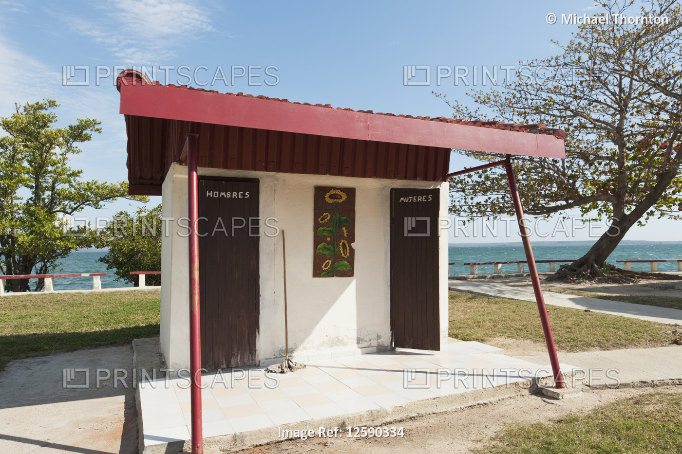 Toilet block at Punta Gorda, Cienfuegos, Cuba