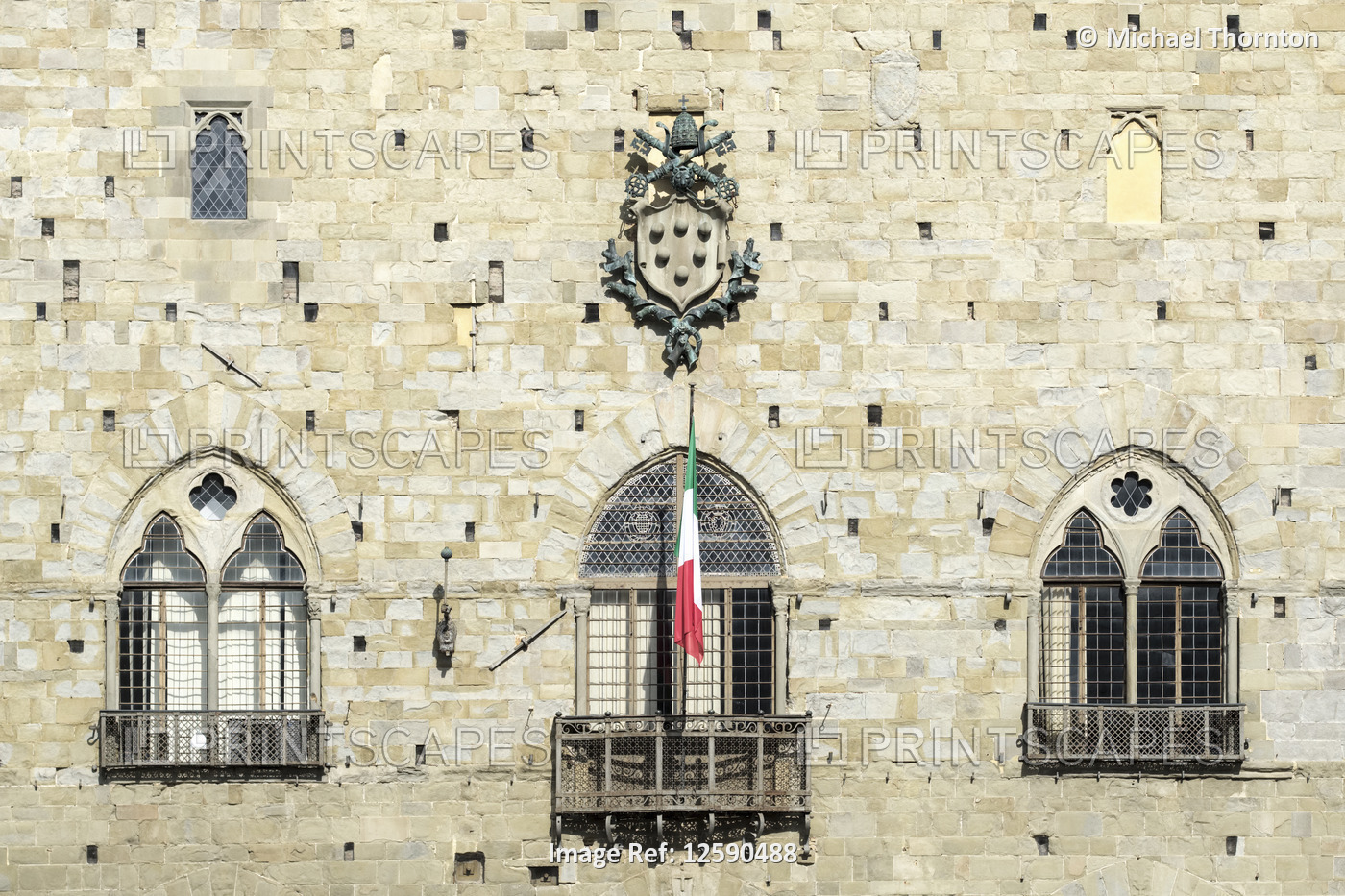 Palazzo Comunale, Town Hall, Piazza Duomo, Duomo Square, Pistoia, Tuscany, ...