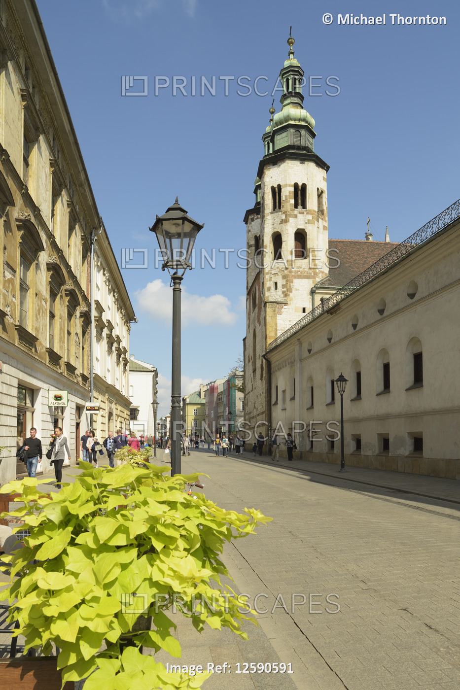 Grodzka Street leading to St. Andrew's Apostle Church, 11th century, Old ...
