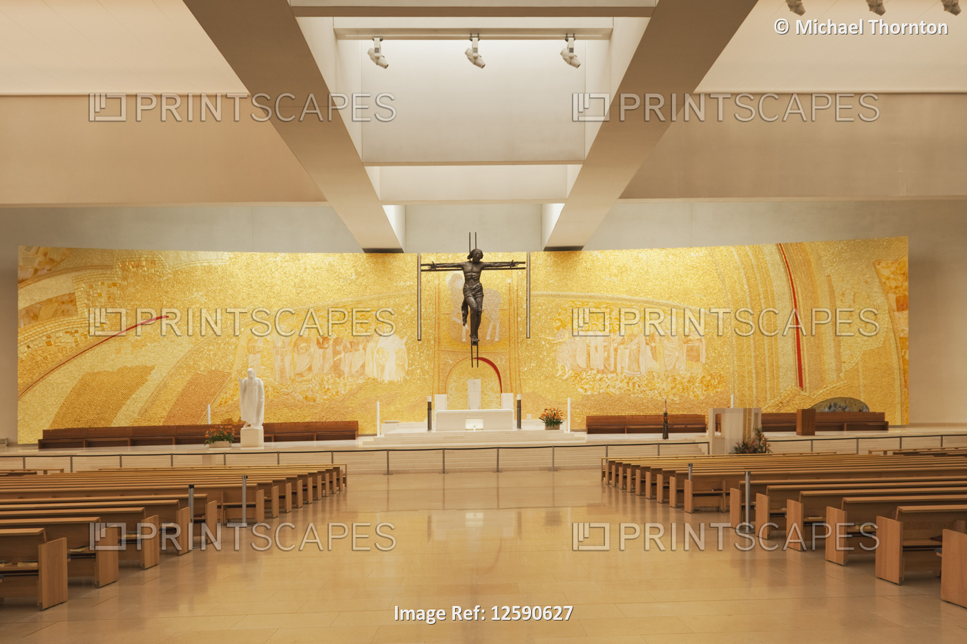 The Church of the Holy Trinity, consecrated October 2007, Fatima, Estremadura ...