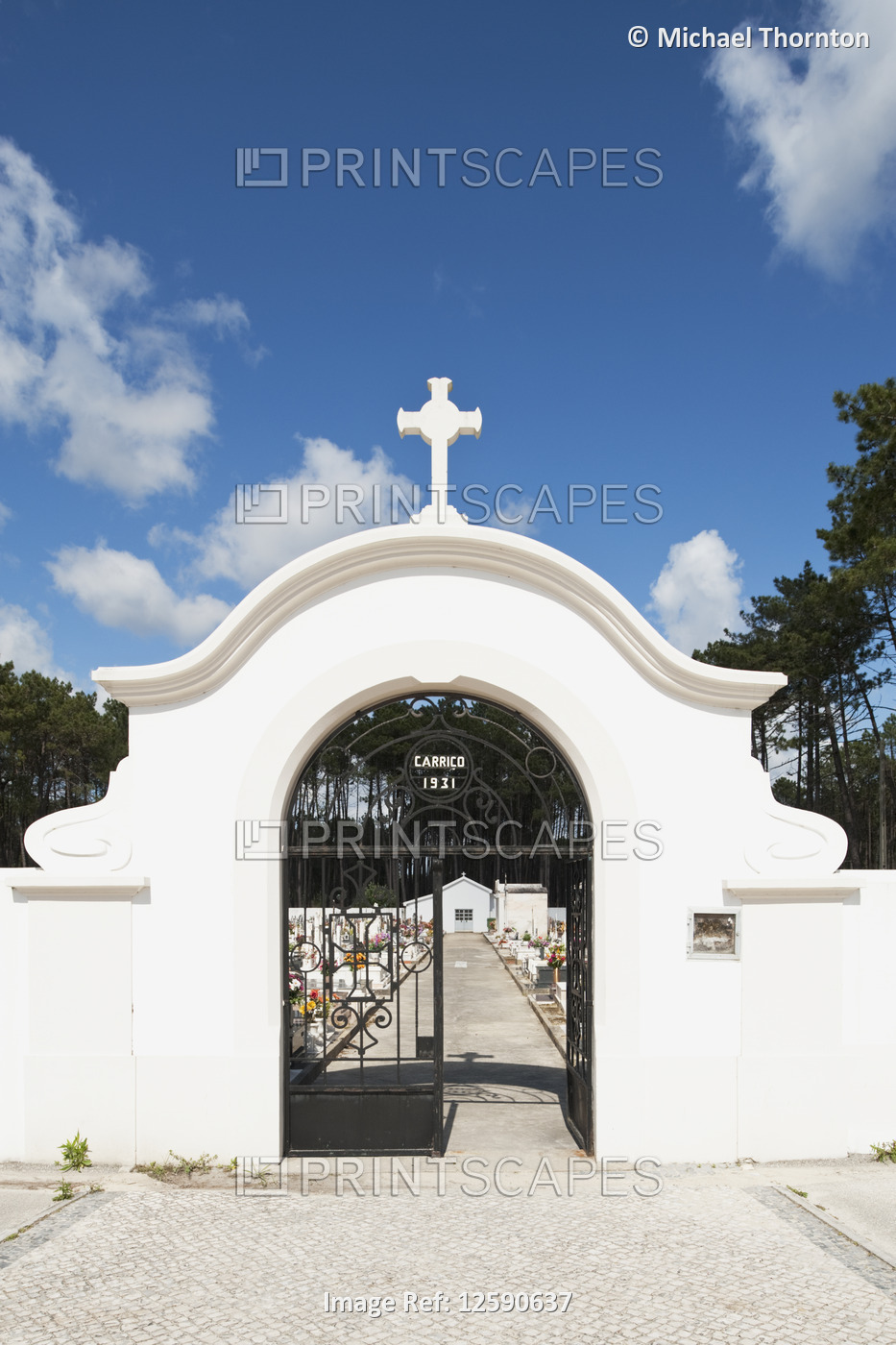 Cemetery at Carrico, built 1931, Estremadura and Ribatejo, Portugal