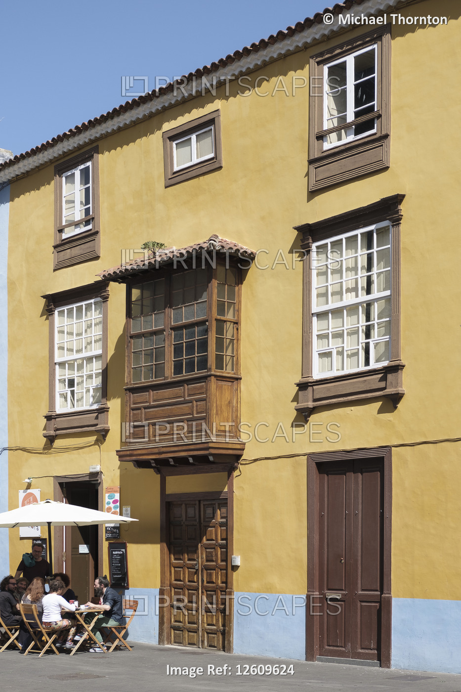 Traditional house, Building, Wooden, facades, balconies, windows, San Cristobal ...