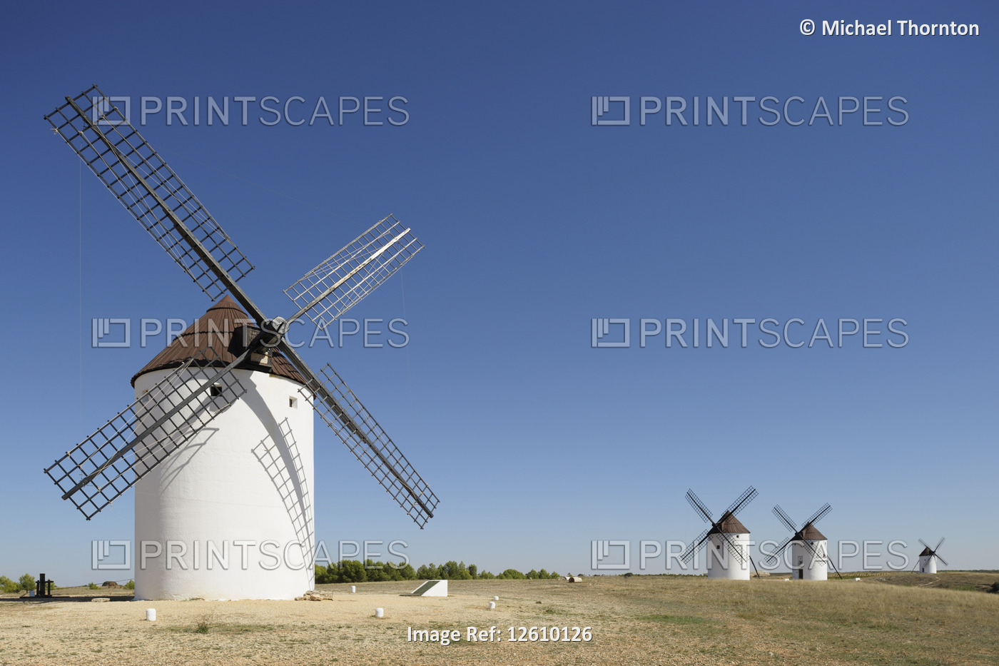 Windmills of La Mancha, Mota del Cuervo, Cuenca, Castilla La Mancha, Spain