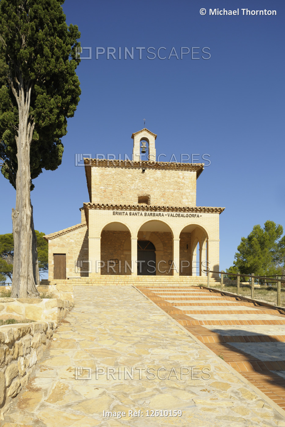 Ermita Santa Barbara, Valdealgorfa, Teruel, Aragon, Spain