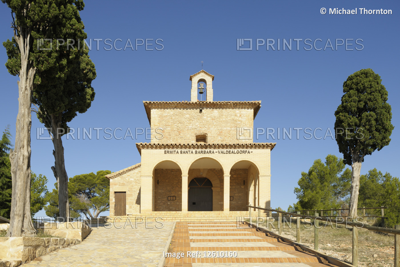 Ermita Santa Barbara, Valdealgorfa, Teruel, Aragon, Spain