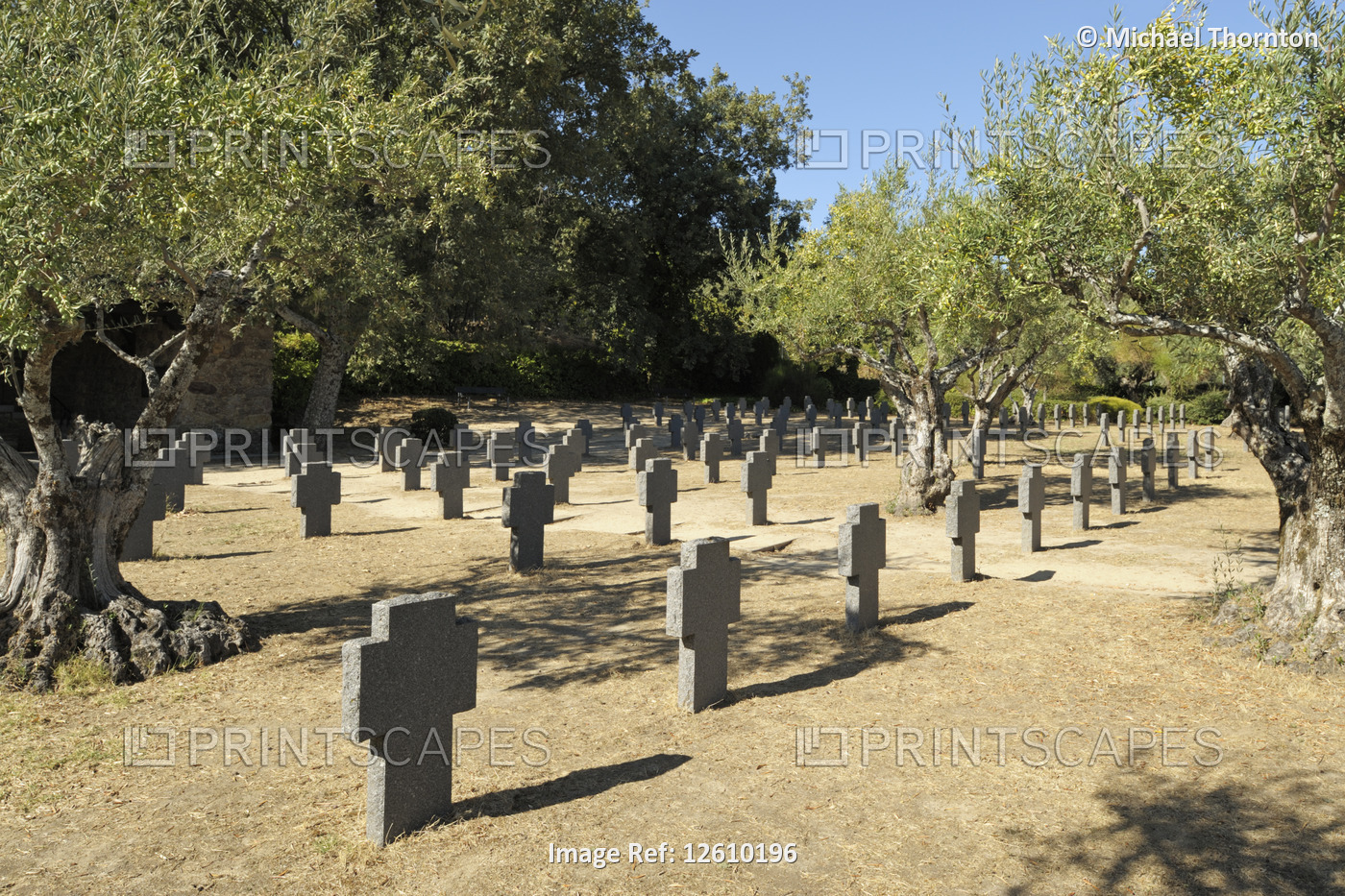 German Military Cemetery in Cuacos de Yuste, Cáceres, Extremadura, Spain