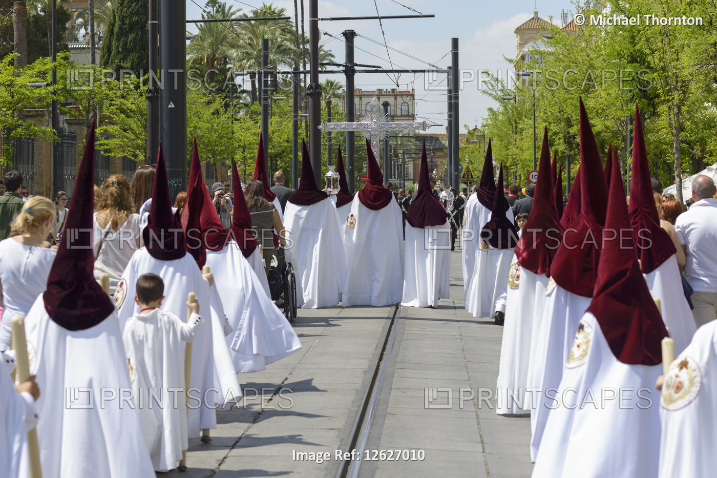 Procession during Semana Santa, Seville, Spain