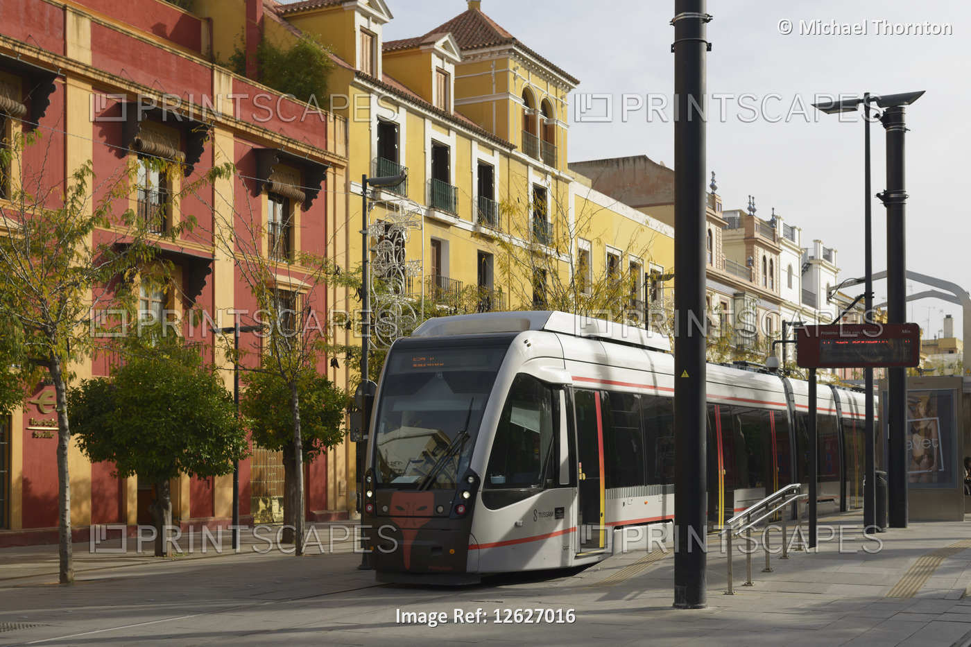 (La Tranvia) Tramway Station, Calle San Fernando, Seville, Andalucia, Spain