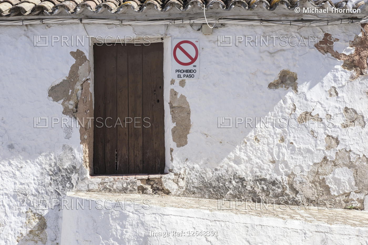 Old house in need of renovation, Zahara de la Sierra, Cadiz, Spain