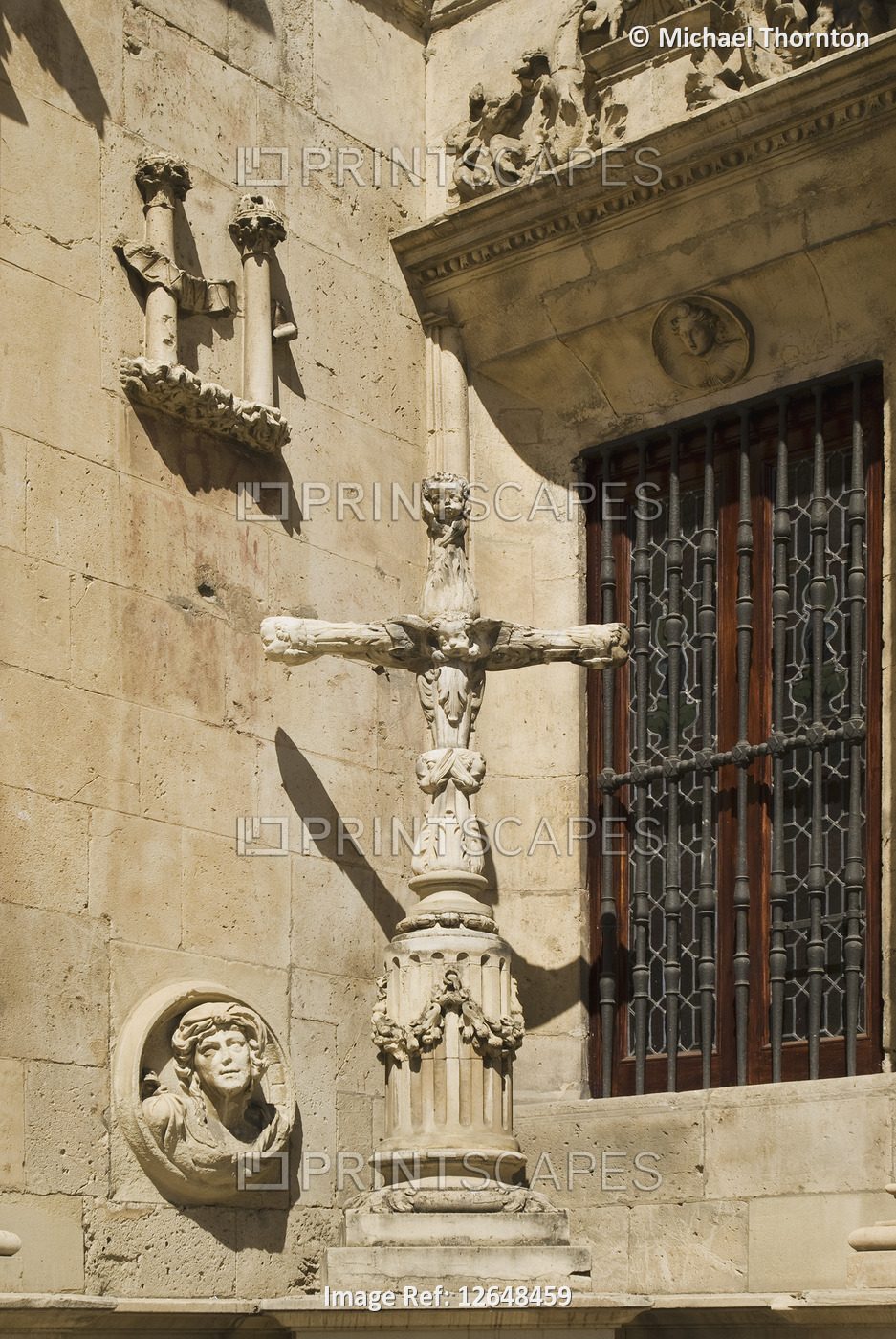The facade of Seville Town Hall - Ayuntamiento de Sevilla, Seville, Andalucia, ...