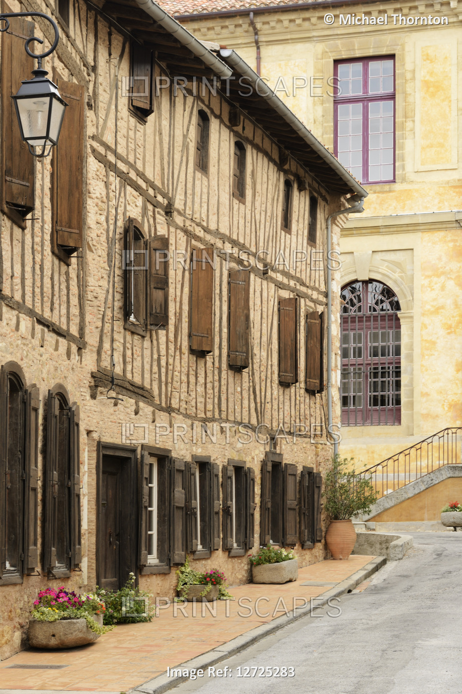 The Old and New Buildings, Soreze, Tarn, Midi-Pyrenees, France