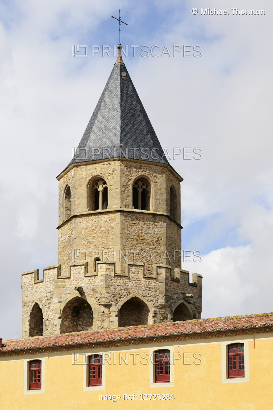 15th century Saint Martins Bell Tower, Soreze, Tarn, Midi-Pyrennes, France