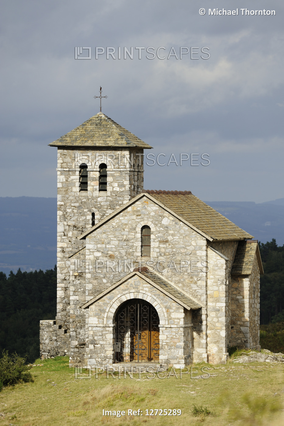 La Chapelle Saint Ferreol, overlooking the valley of Saint Stapin, Montagne ...