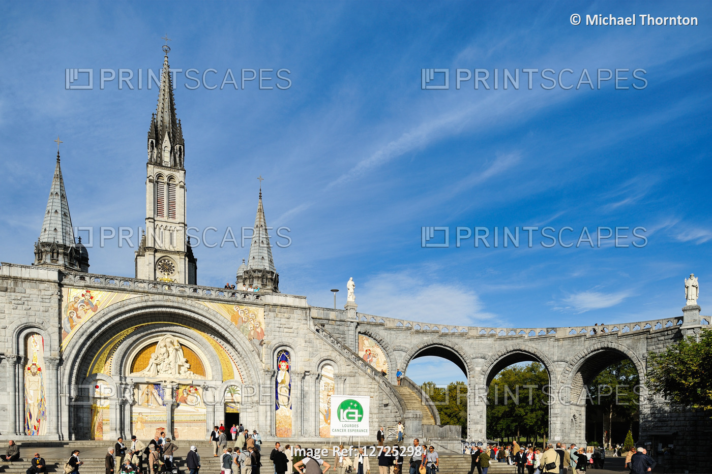 Sanctuary of our lady of Lourdes, Hautes-Pyrenees, France