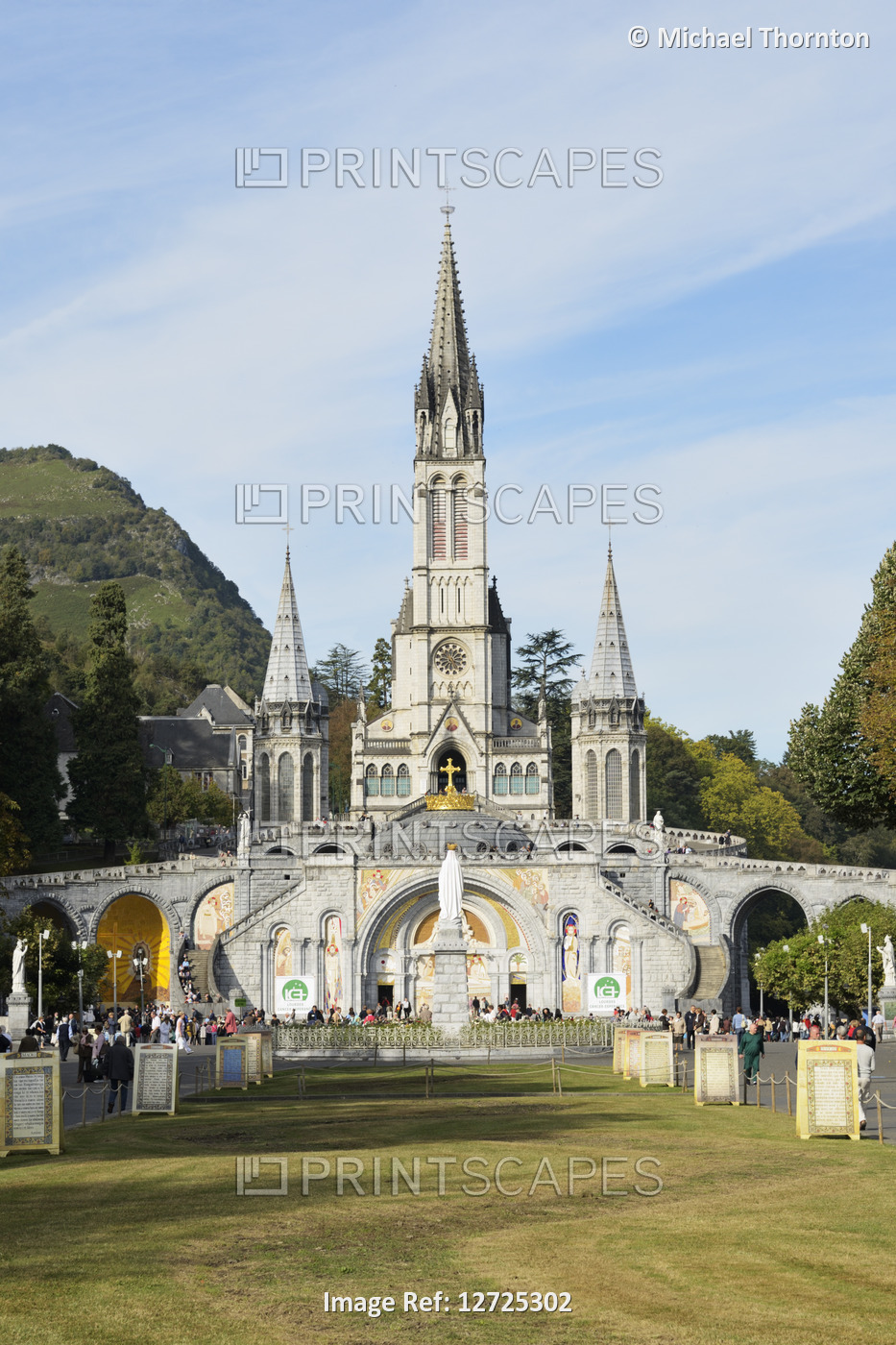 Sanctuary of our lady of Lourdes, Hautes-Pyrenees, France