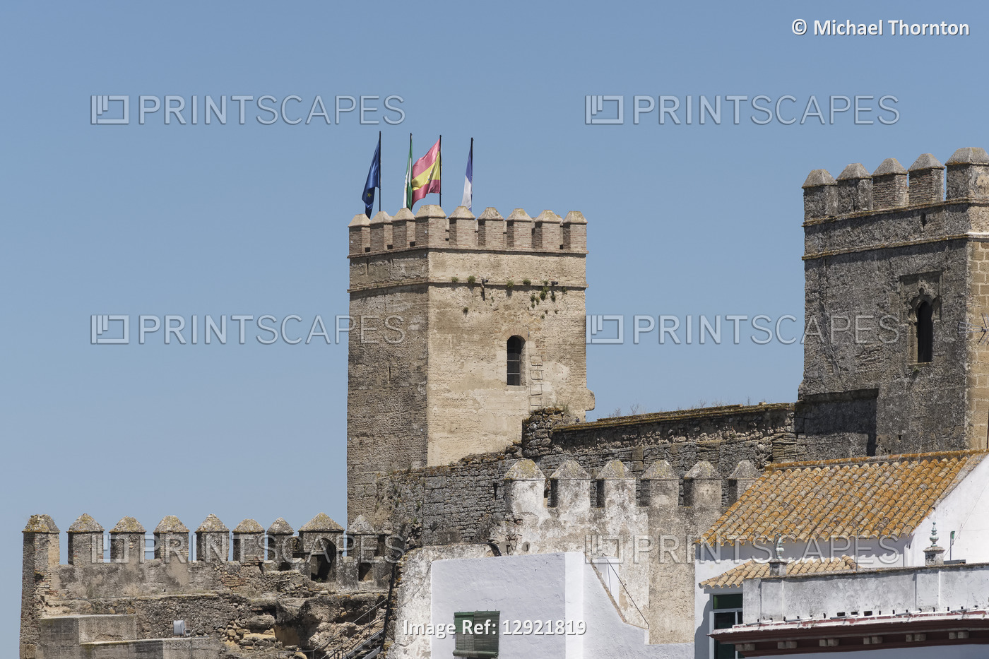 Alcazar de la Puerta de Sevilla, Fortress of Seville Gateway, Carmona, Sevilla, ...