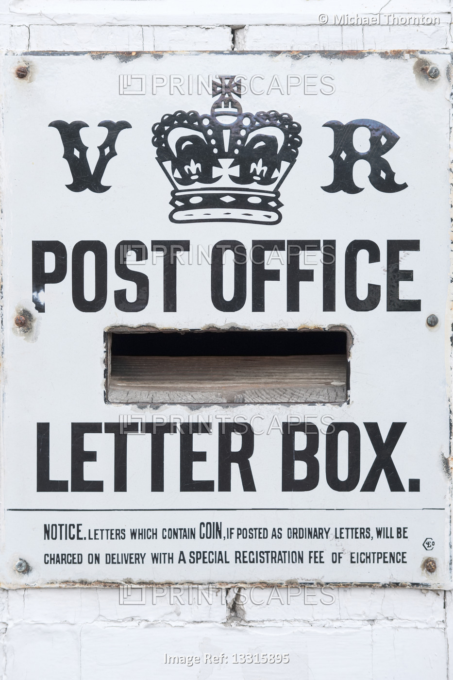 Old Victorian Post office letter box.