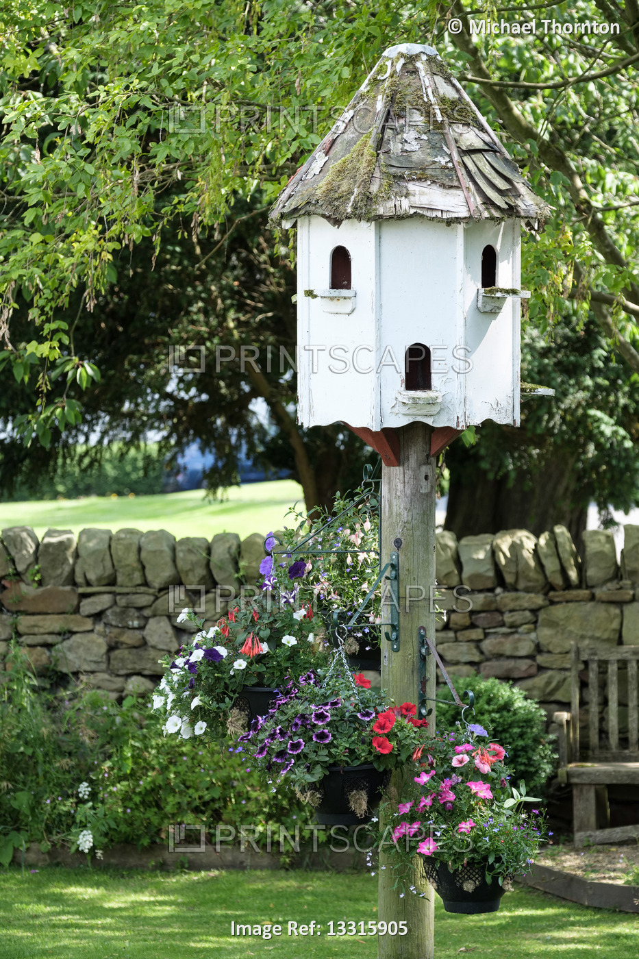 Dovecote in garden,  Northumberland, United Kingdom,