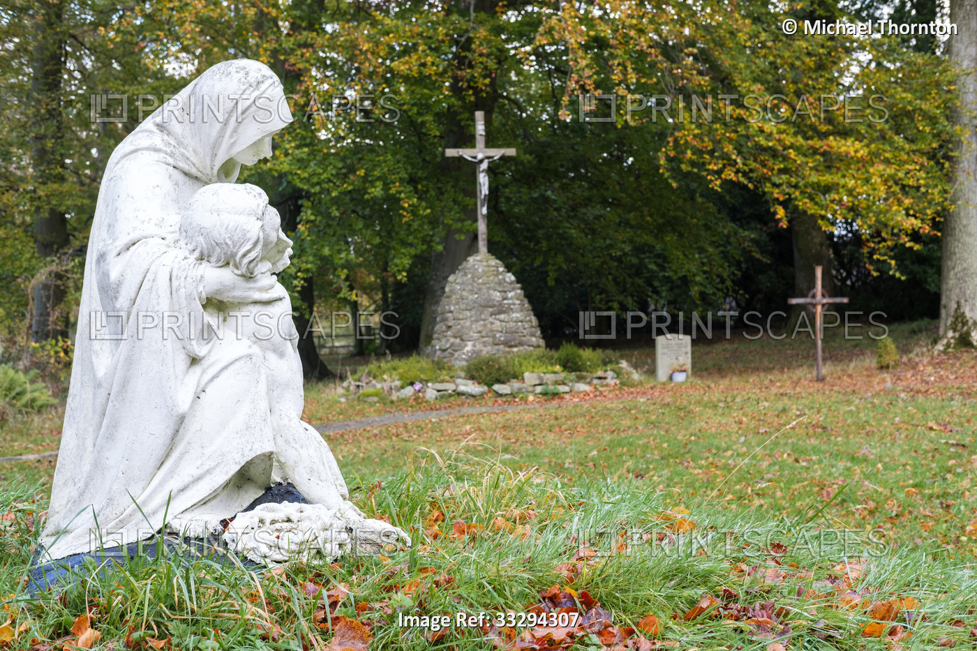 Holy Cross in cemetery, Minsteracres, Consett, County Durham, United Kingdom