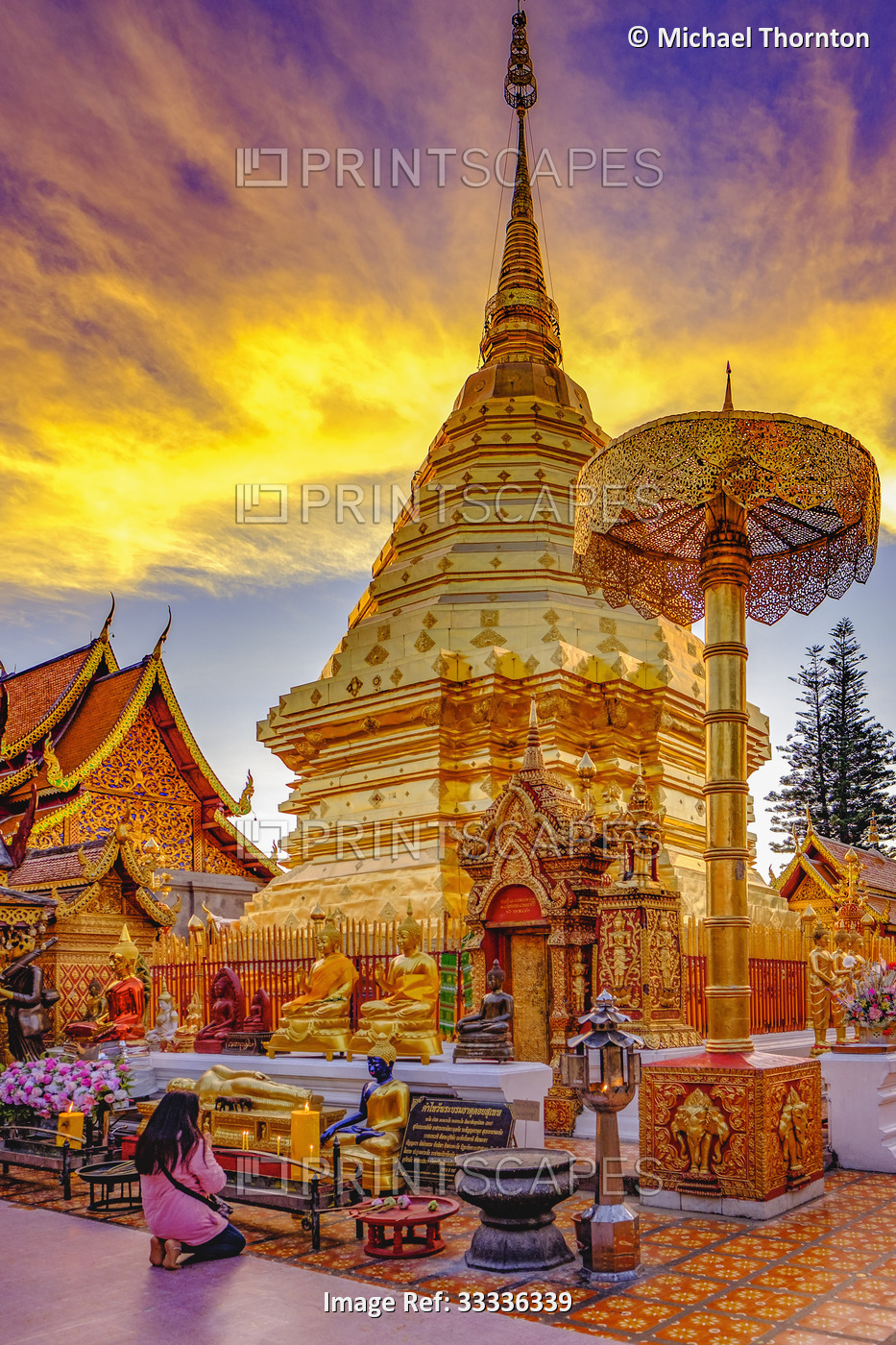 Wat Phra That Doi Suthep, Chiang Mai, Thailand.